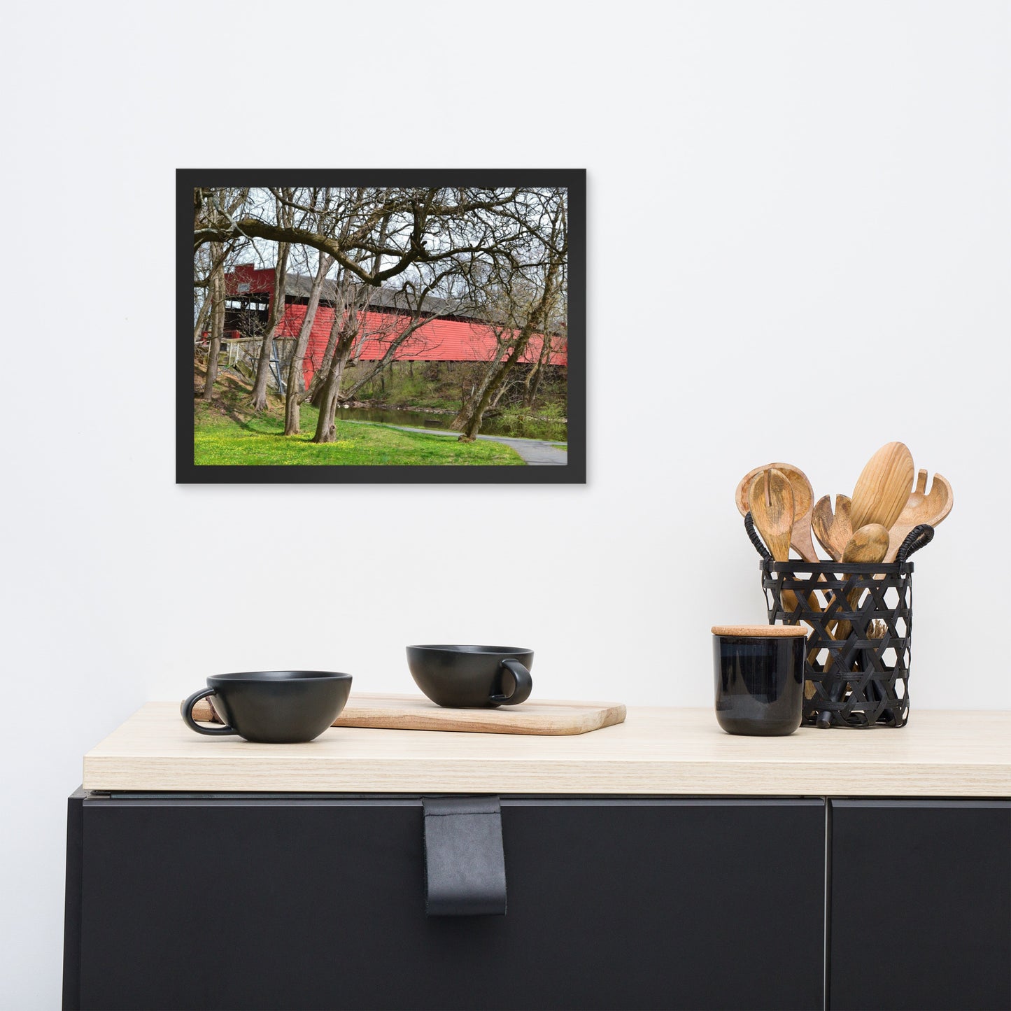 Pennsylvania Covered Bridge Framed poster