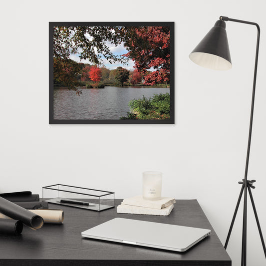 Pennsylvania Lake in Fall Framed poster