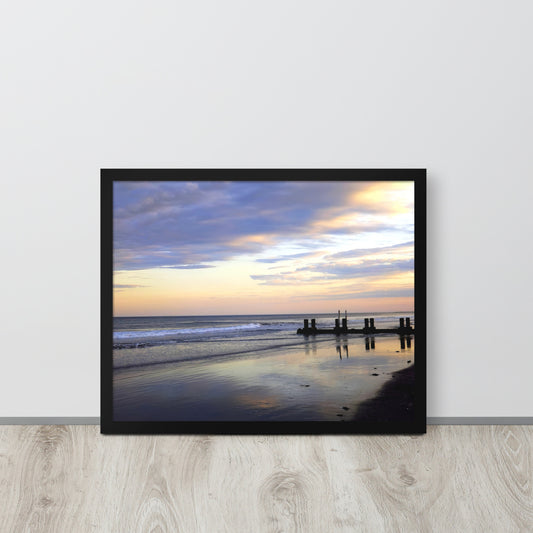 Seashore Sunset Framed Poster