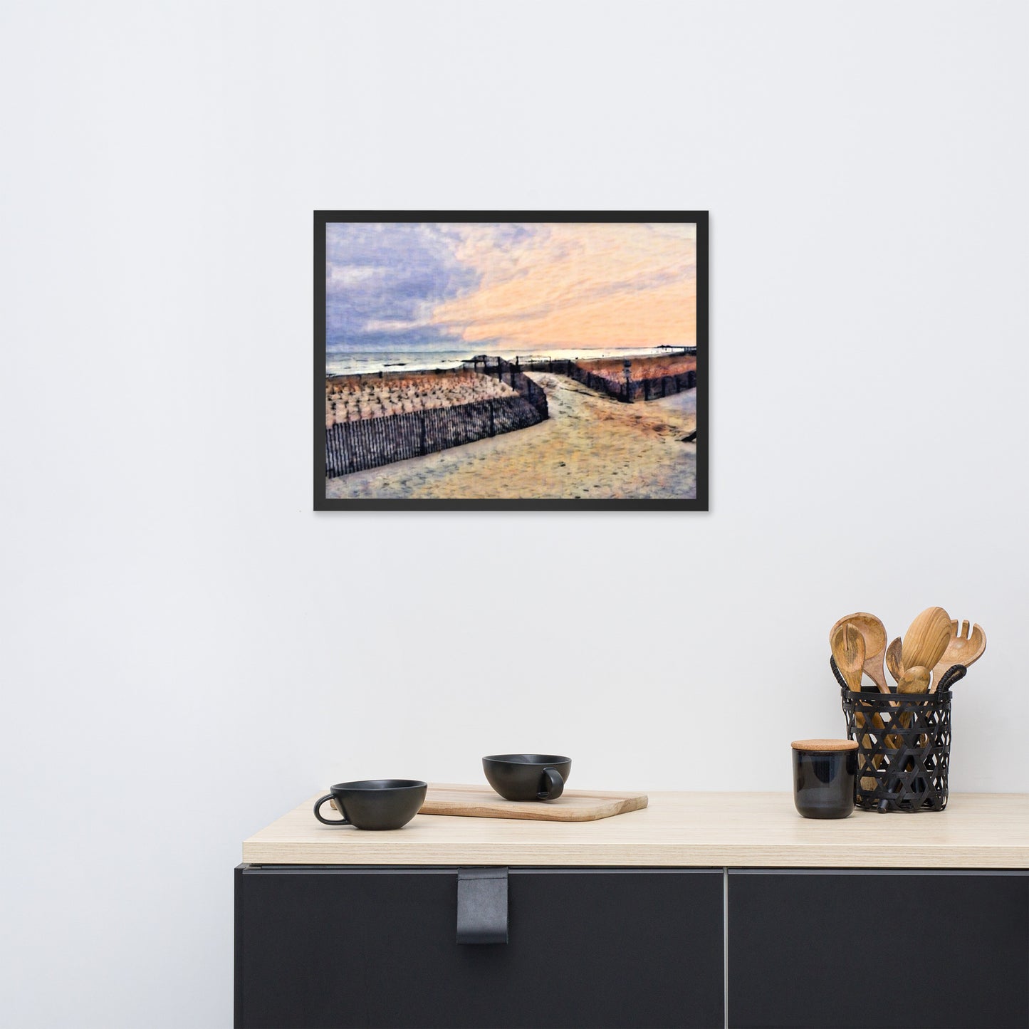 Ocean City New Jersey Sunset Framed Poster