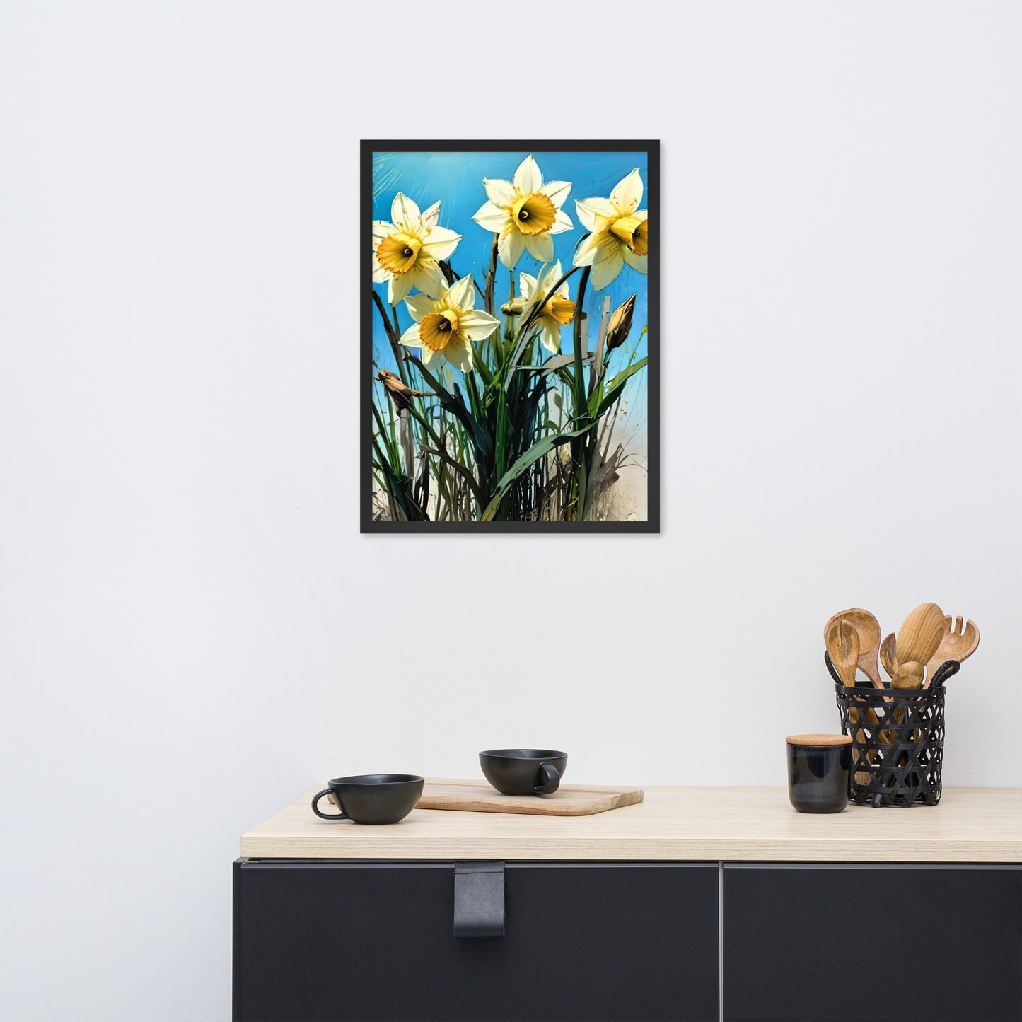 Dune Daffodils Framed Poster