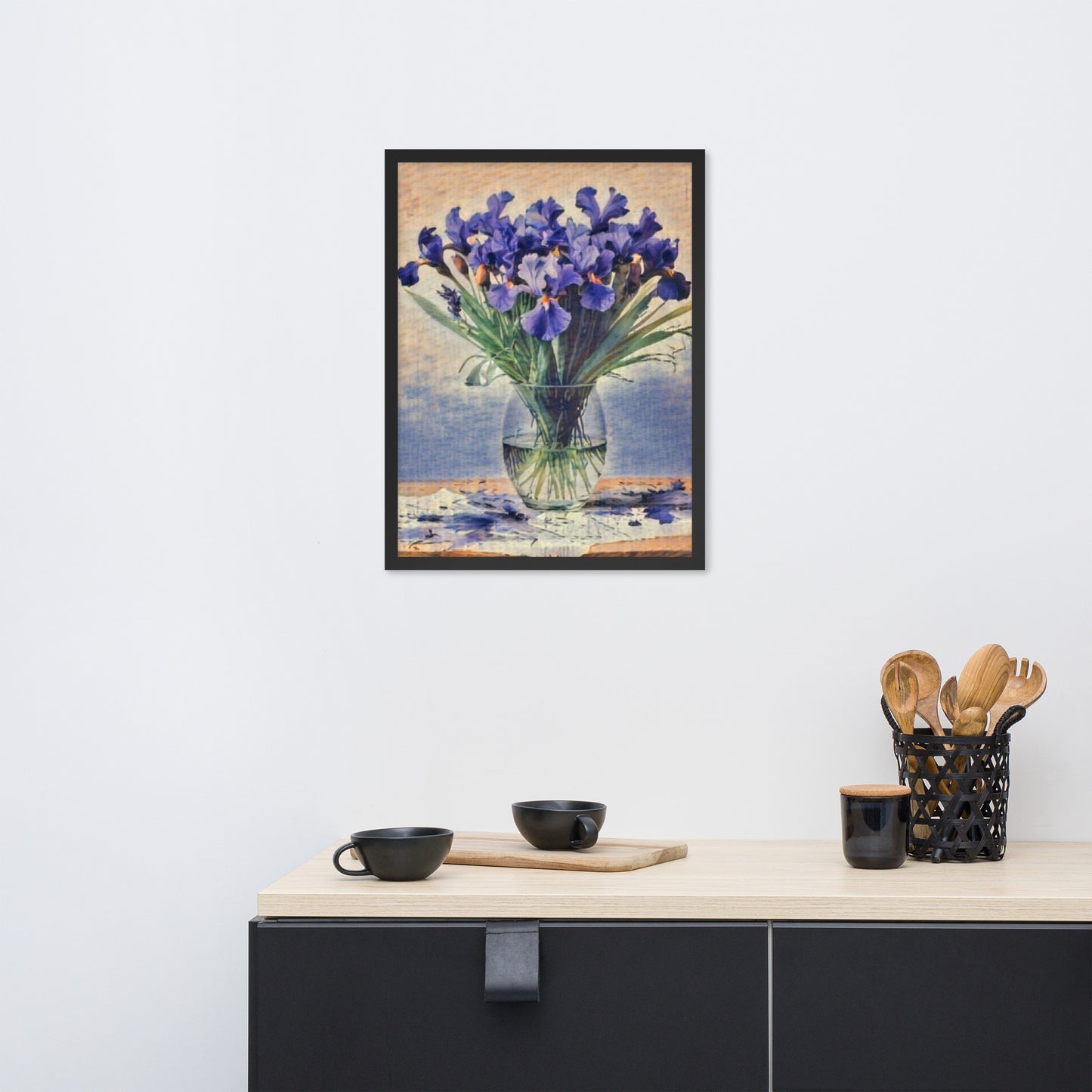 Iris Flowers Framed Poster-FREE SHIPPING