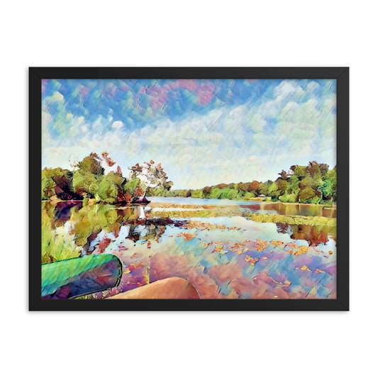 Lake Scene Framed Poster