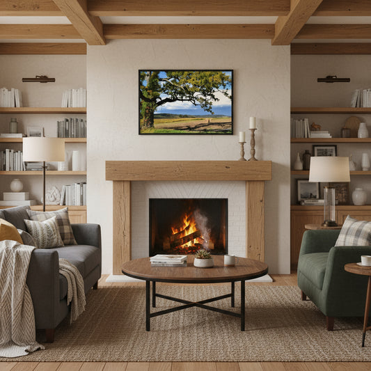 Fall Farm Scene Framed poster