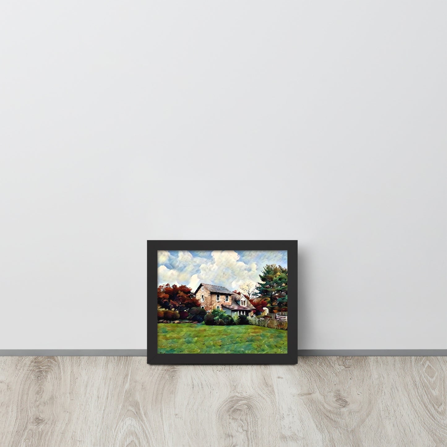 Farm House in Fall Framed Poster