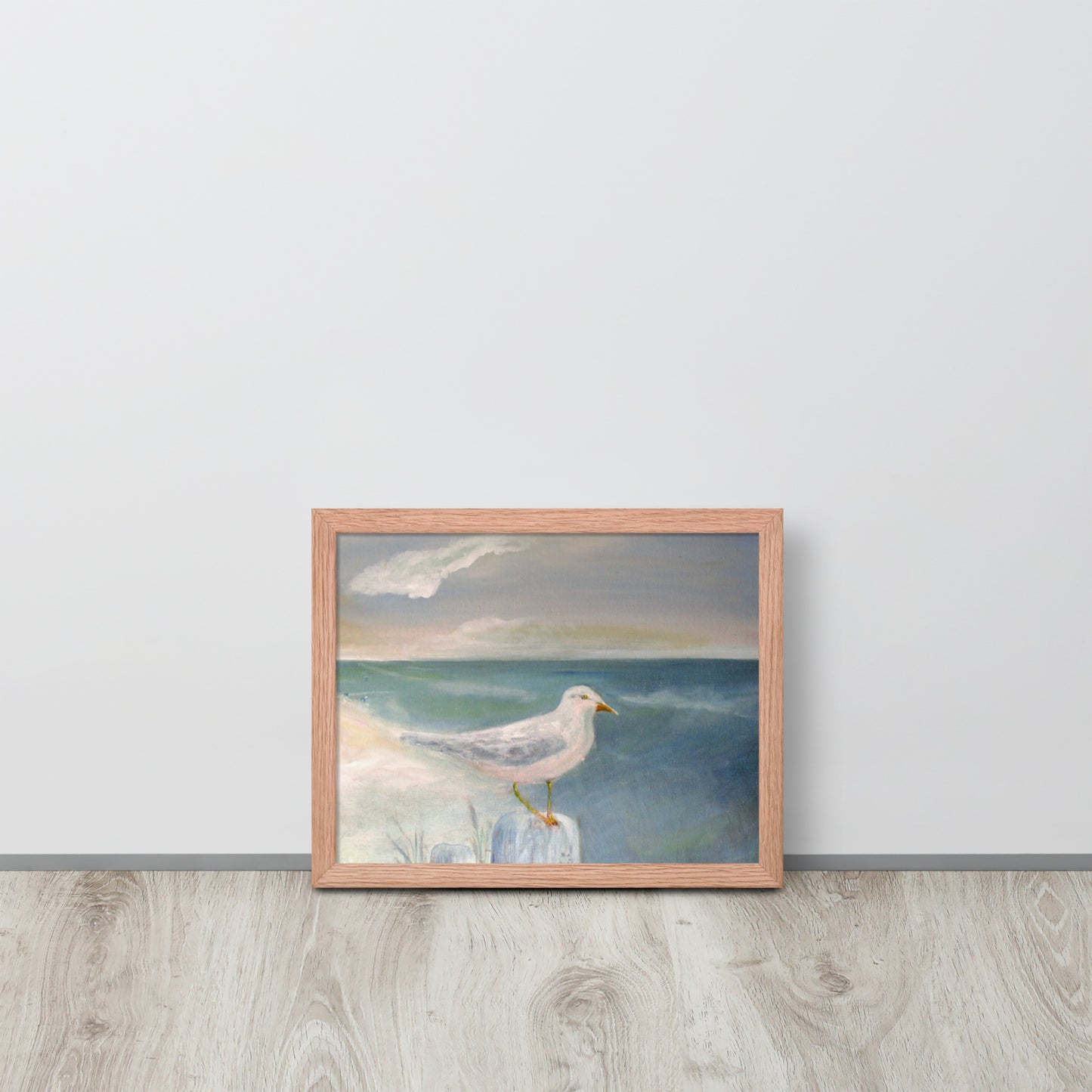 Dodie's Stone Harbor Seagull Framed Poster