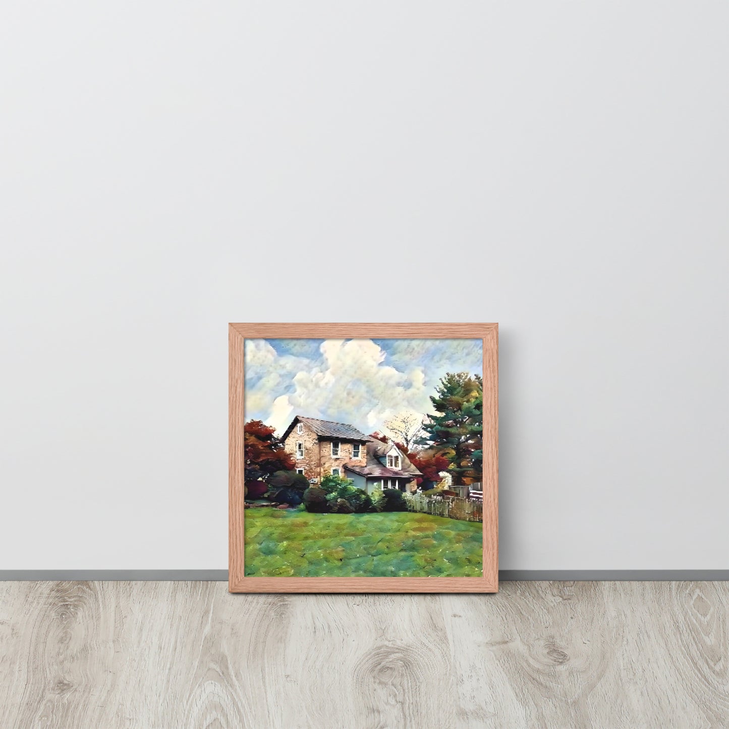 Farm House in Fall Framed Poster