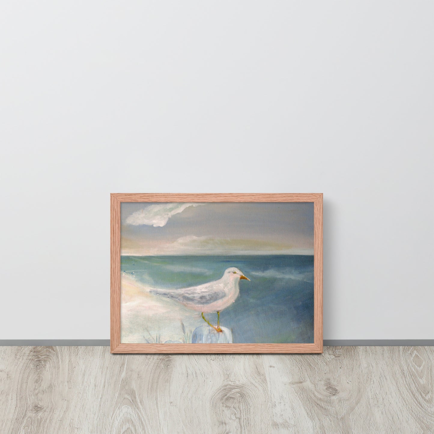 Dodie's Stone Harbor Seagull Framed Poster