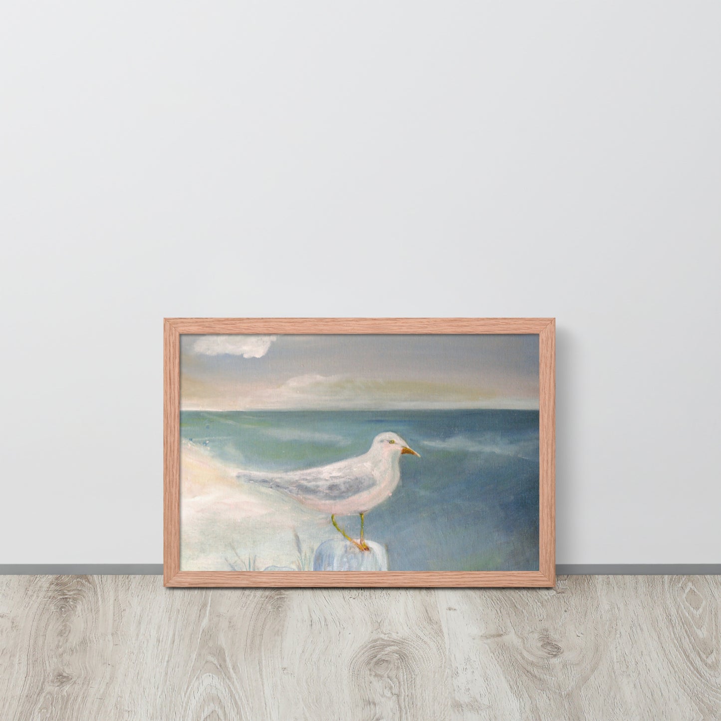 Dodie's Stone Harbor Seagull Framed Poster