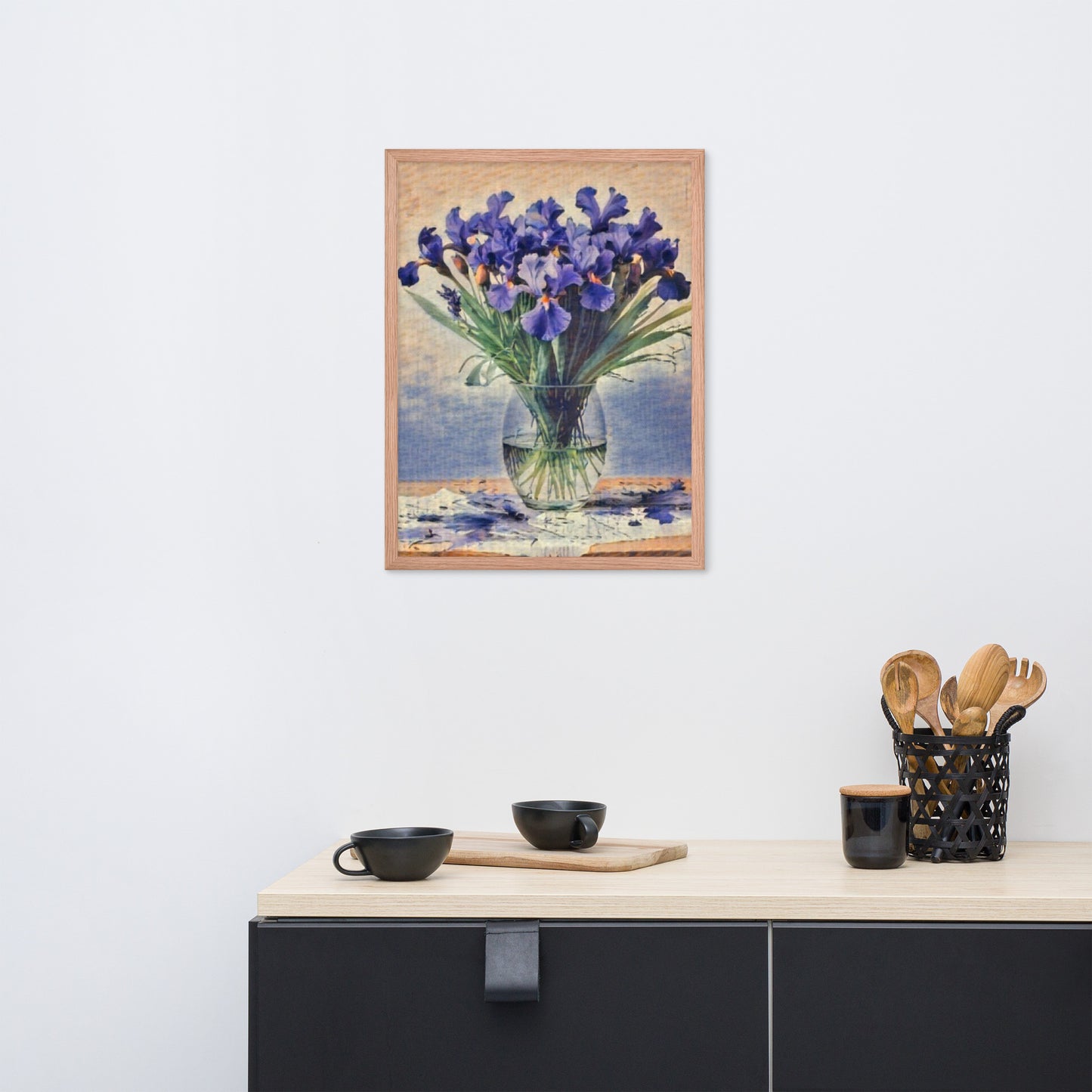 Iris Flowers Framed Poster-FREE SHIPPING