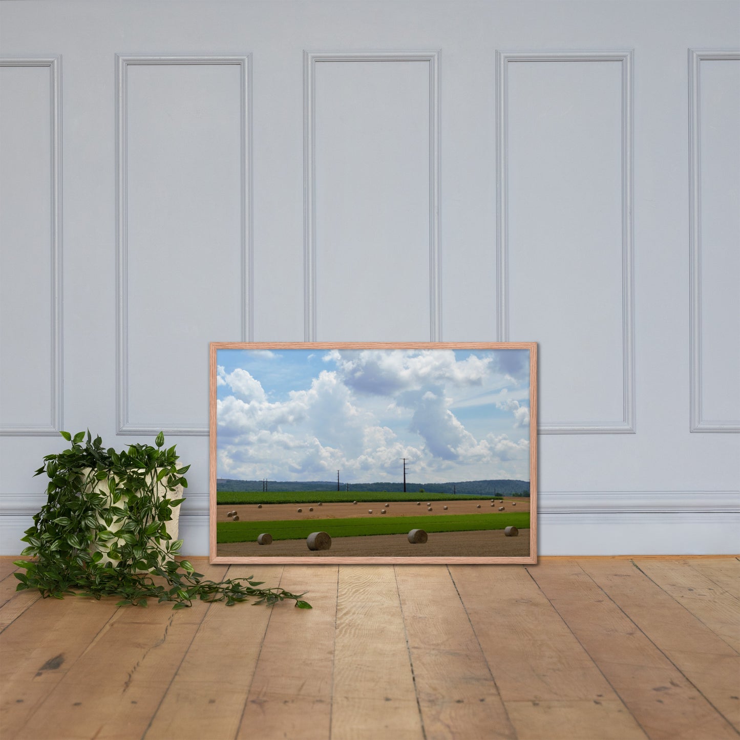 Wheat Bales Framed poster