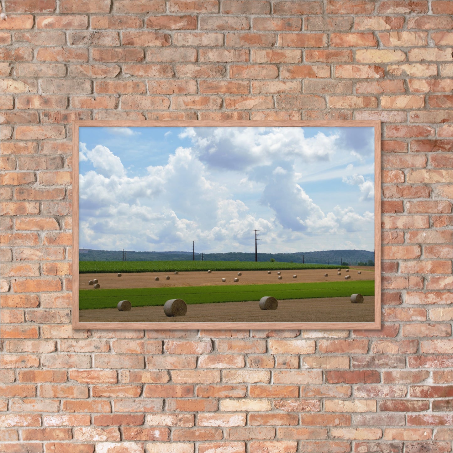 Wheat Bales Framed poster