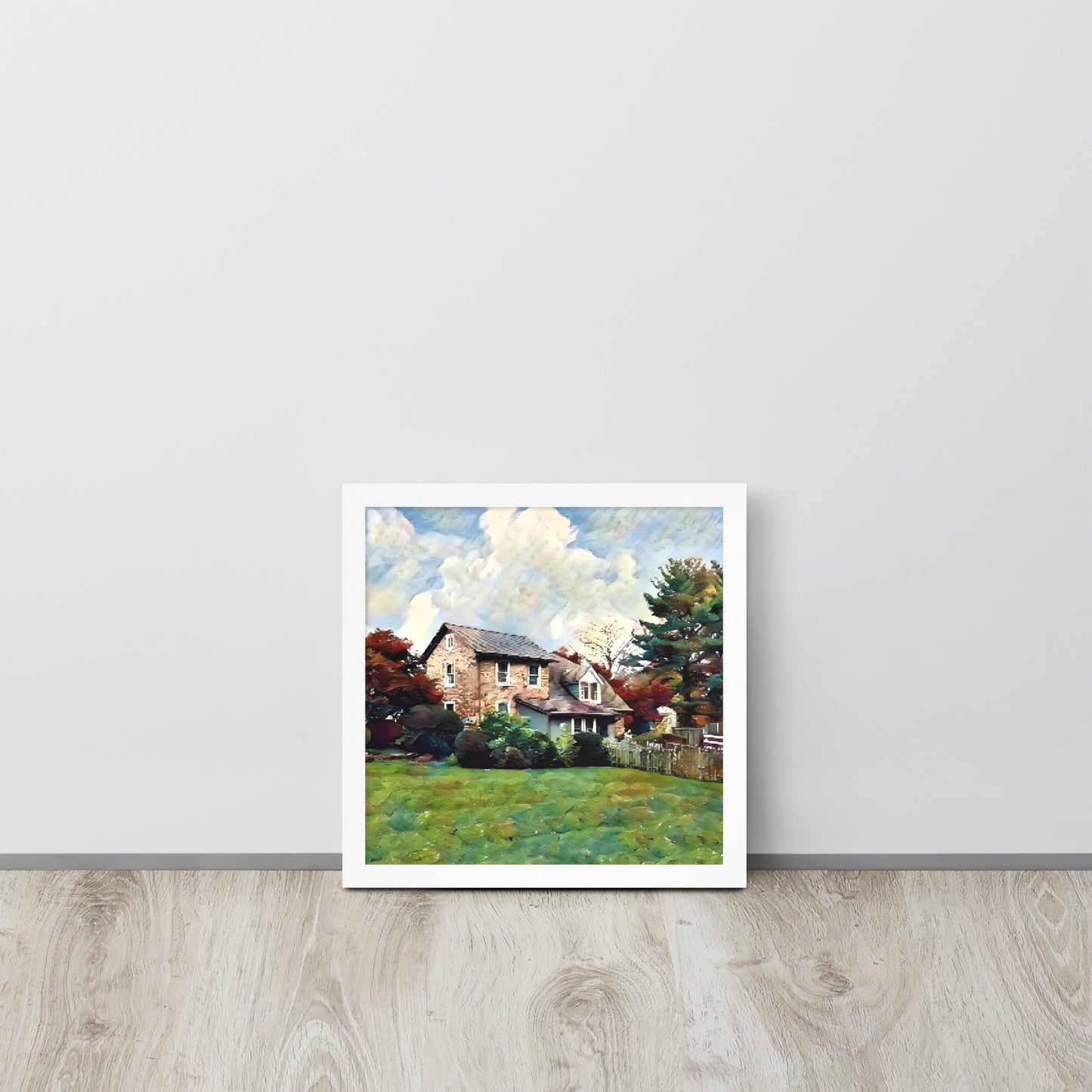 Farm House in Fall Framed Poster