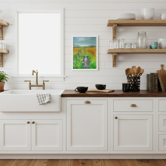 Dodie's Milk Bottle in a Field : Cottagecore