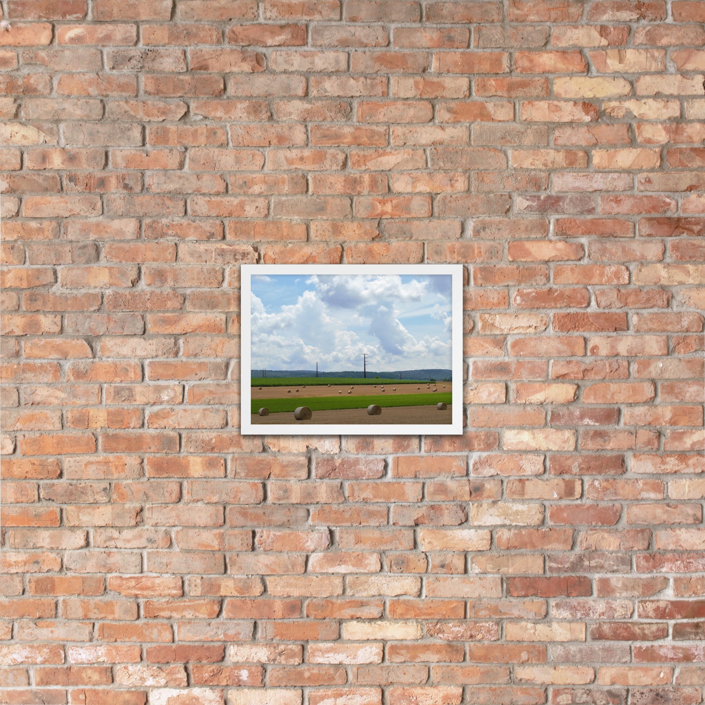 Wheat Bales Framed poster