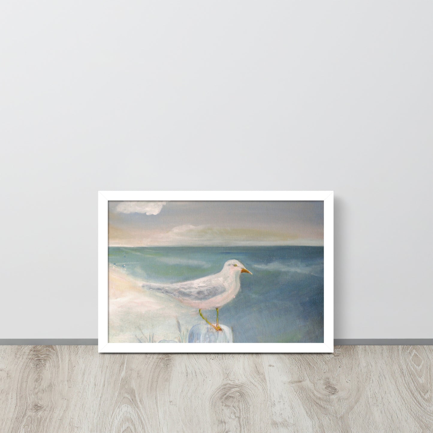 Dodie's Stone Harbor Seagull Framed Poster