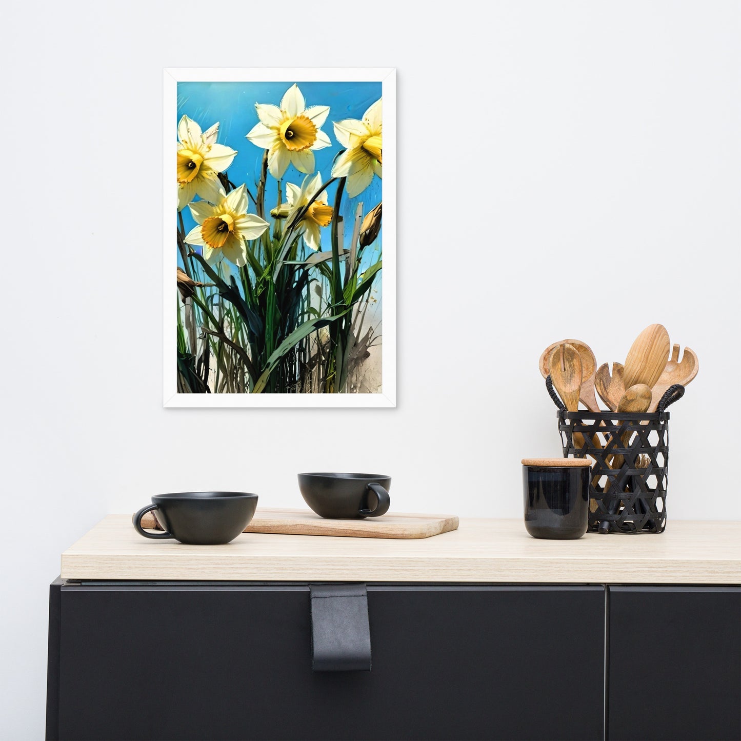 Dune Daffodils Framed Poster