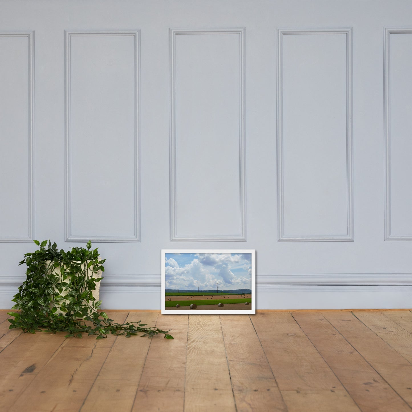 Wheat Bales Framed poster