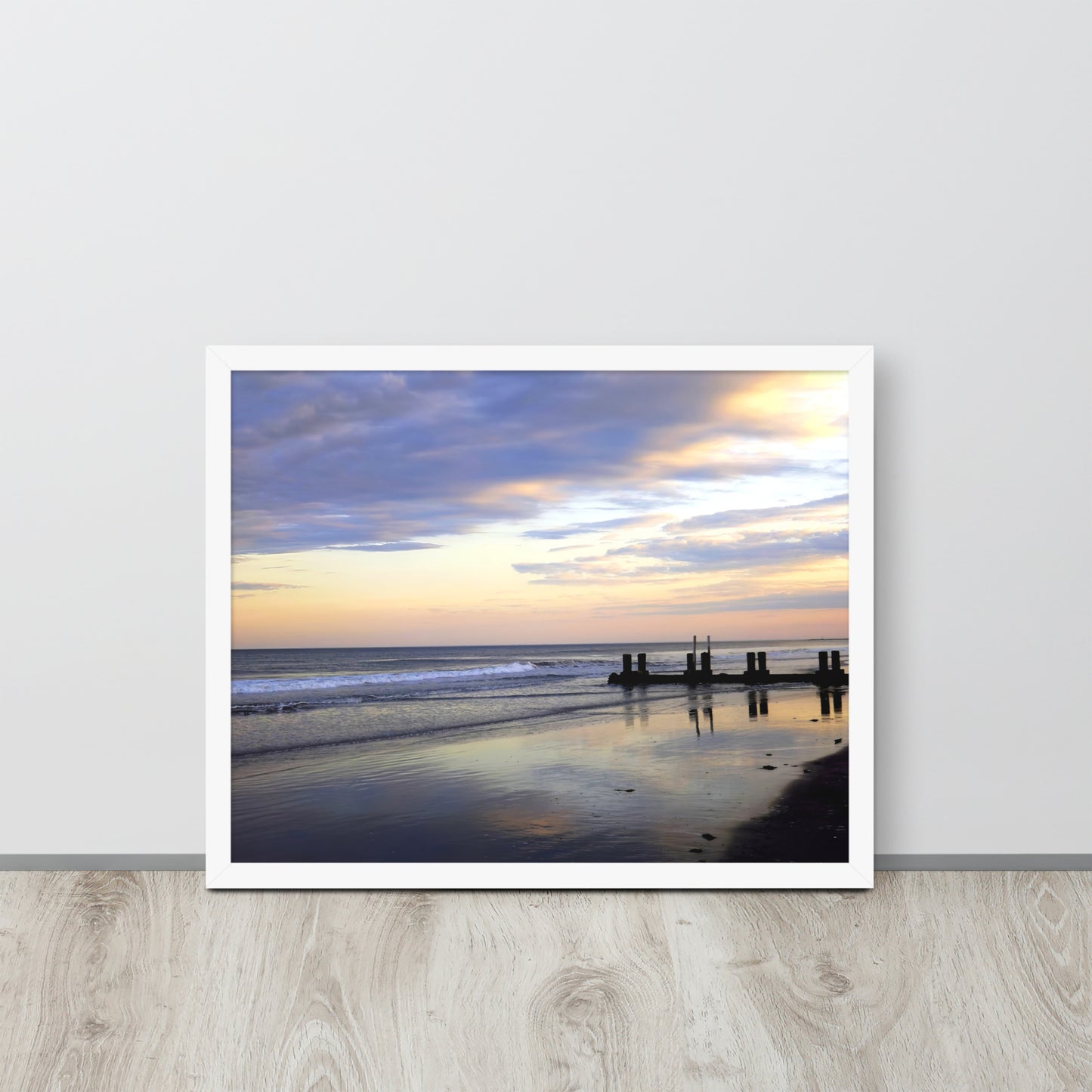 Seashore Sunset Framed Poster