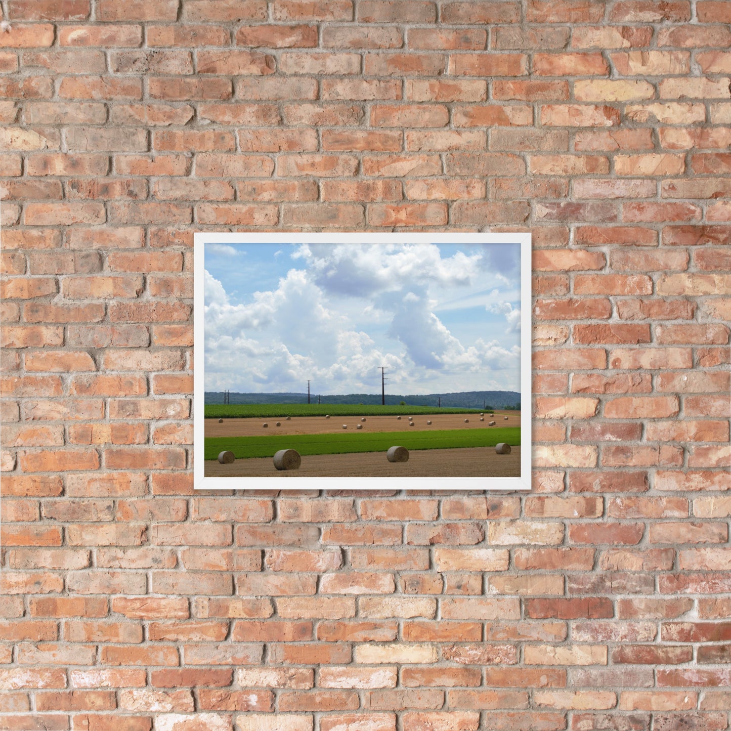 Wheat Bales Framed poster