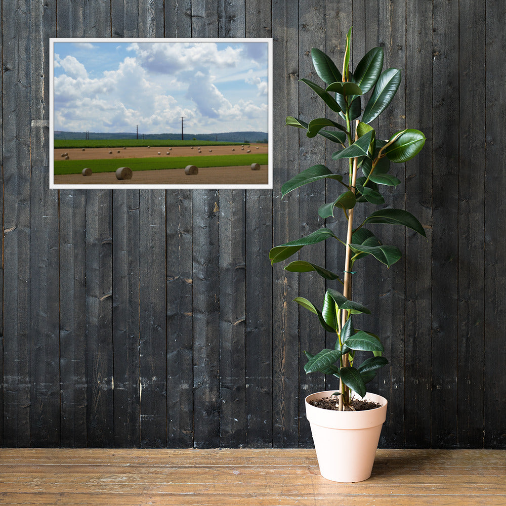 Wheat Bales Framed poster