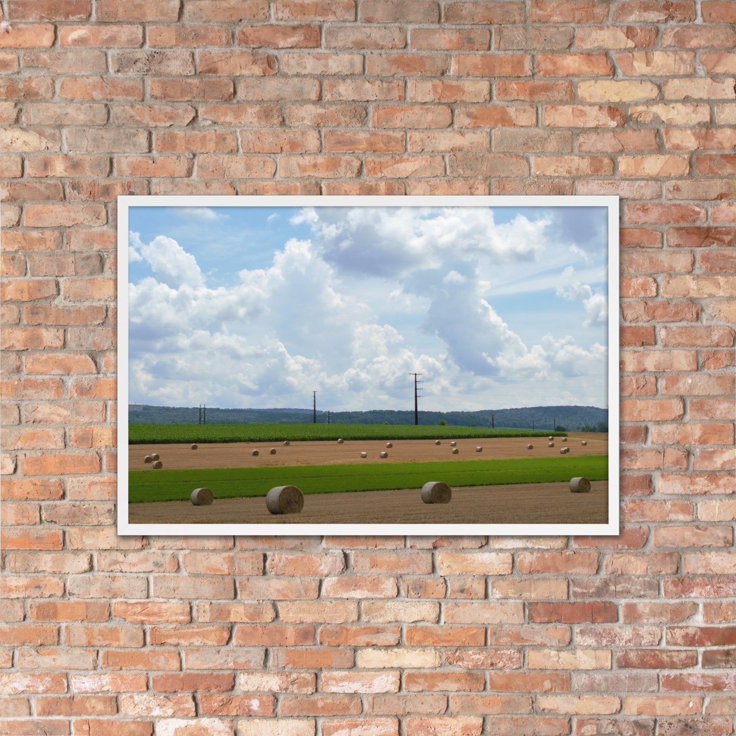 Wheat Bales Framed poster