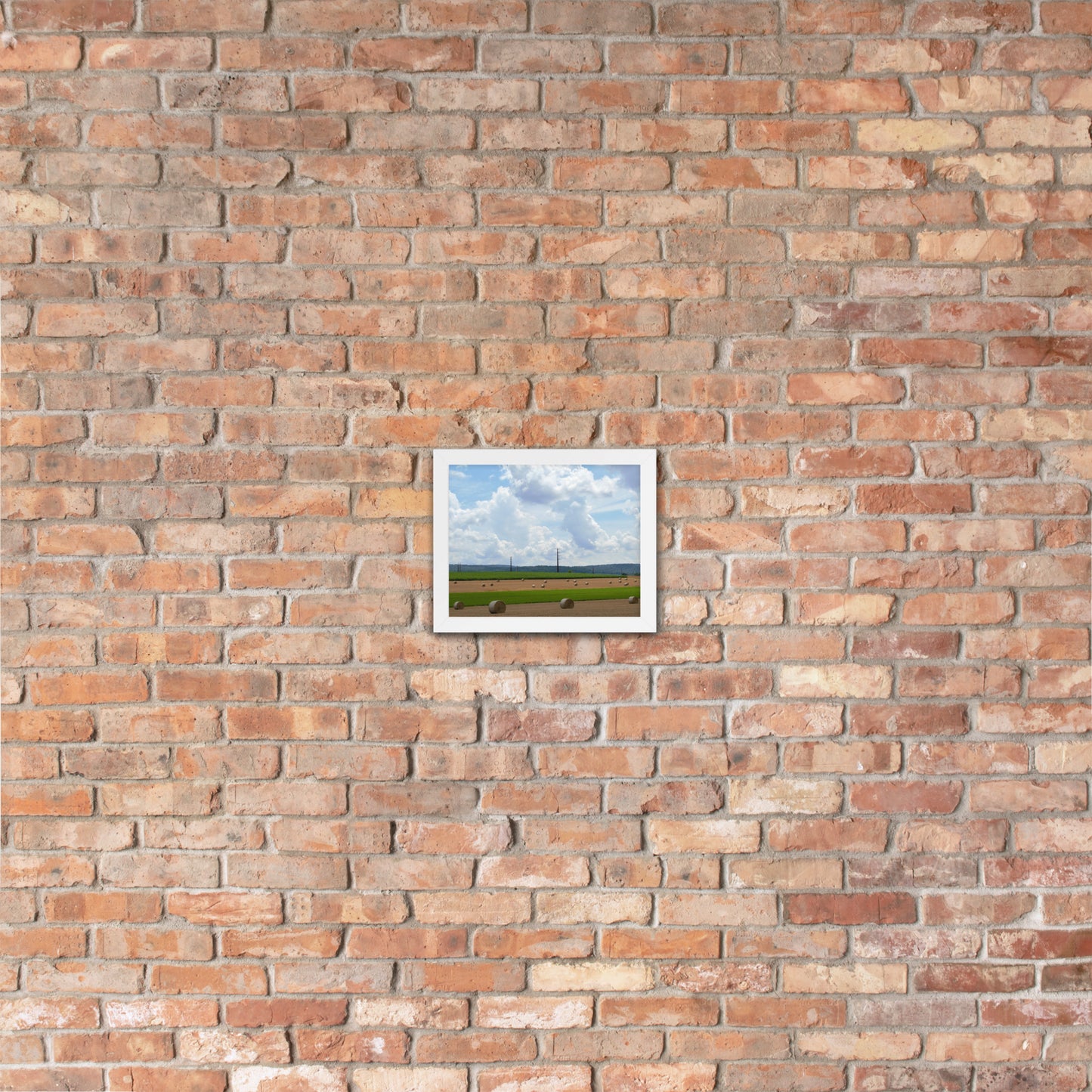 Wheat Bales Framed poster