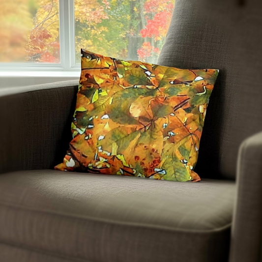 Fall Leaf Accent Pillow