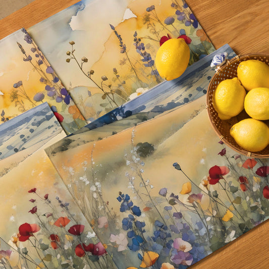 Wildflowers in a Field Placemat Set