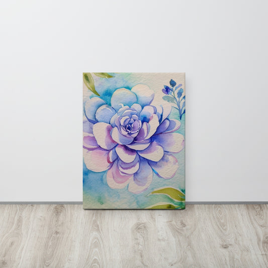 Purple & Blue Begonia Canvas-FREE SHIPPING