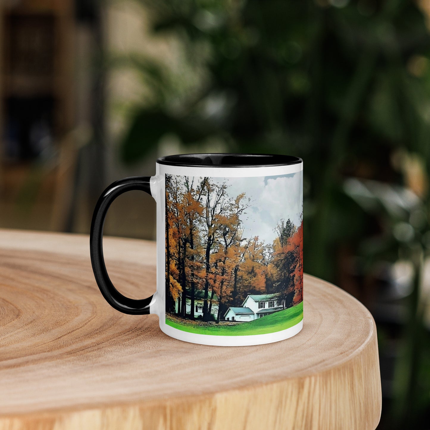 Country House in Fall Mug