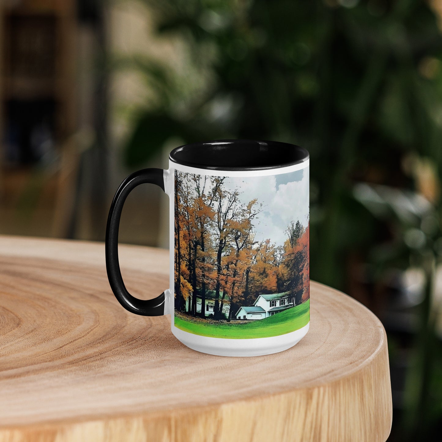 Country House in Fall Mug