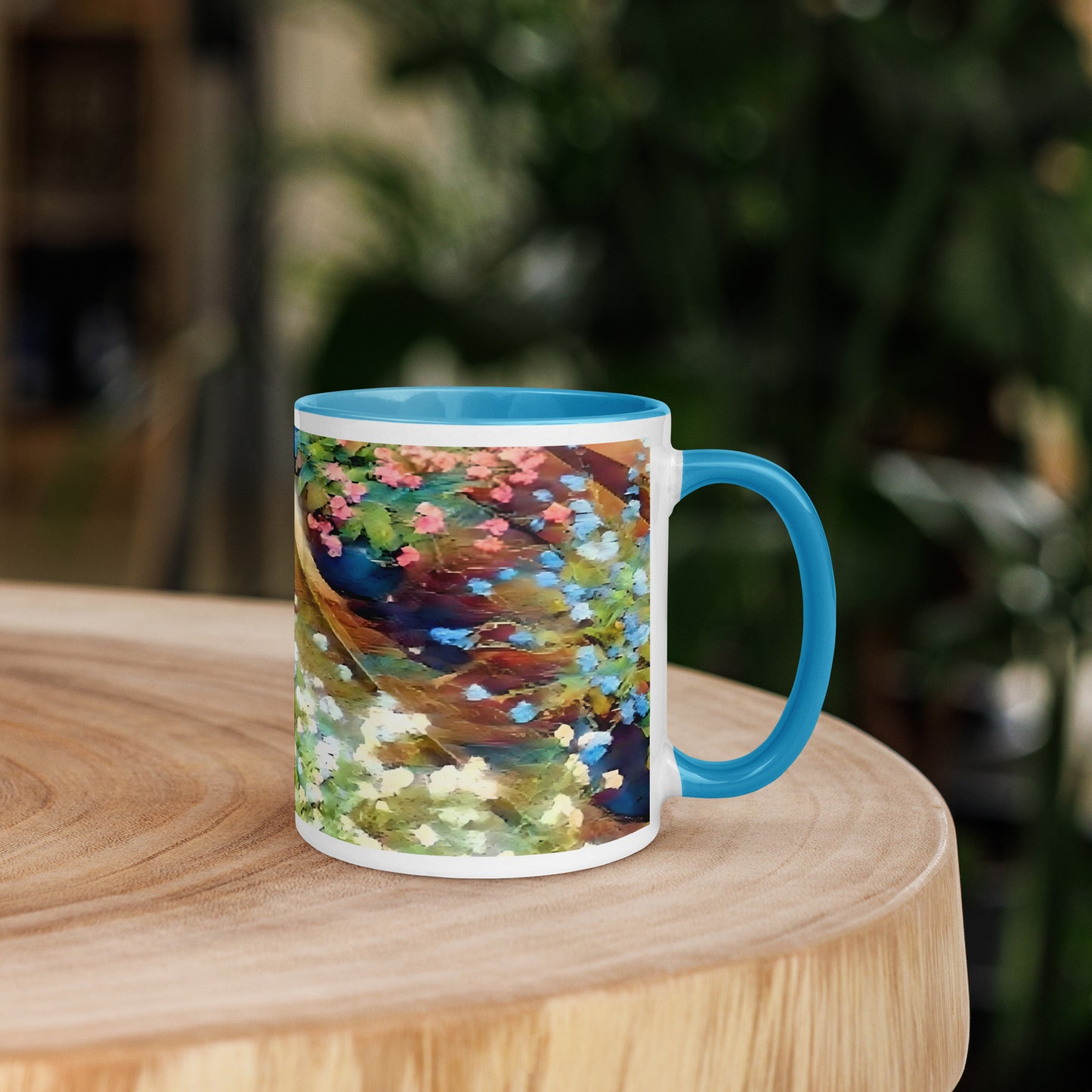 Impressionistic Spring Flower Pot Mug