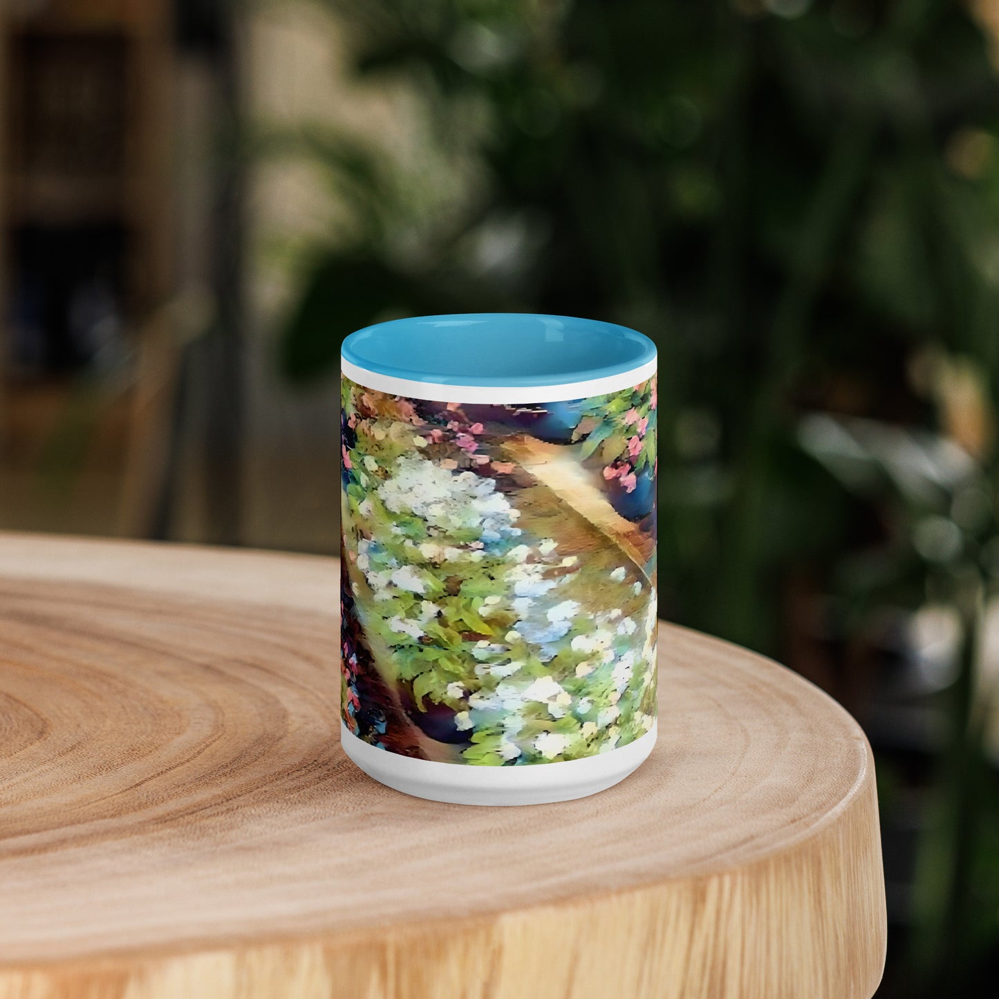 Impressionistic Spring Flower Pot Mug