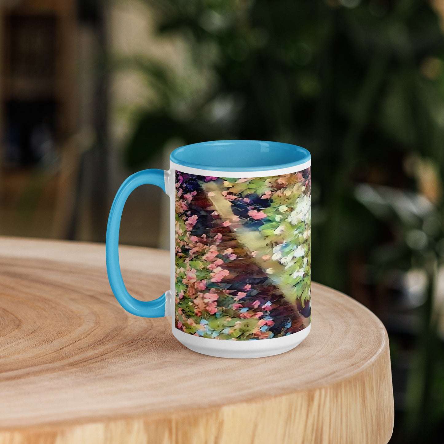 Impressionistic Spring Flower Pot Mug