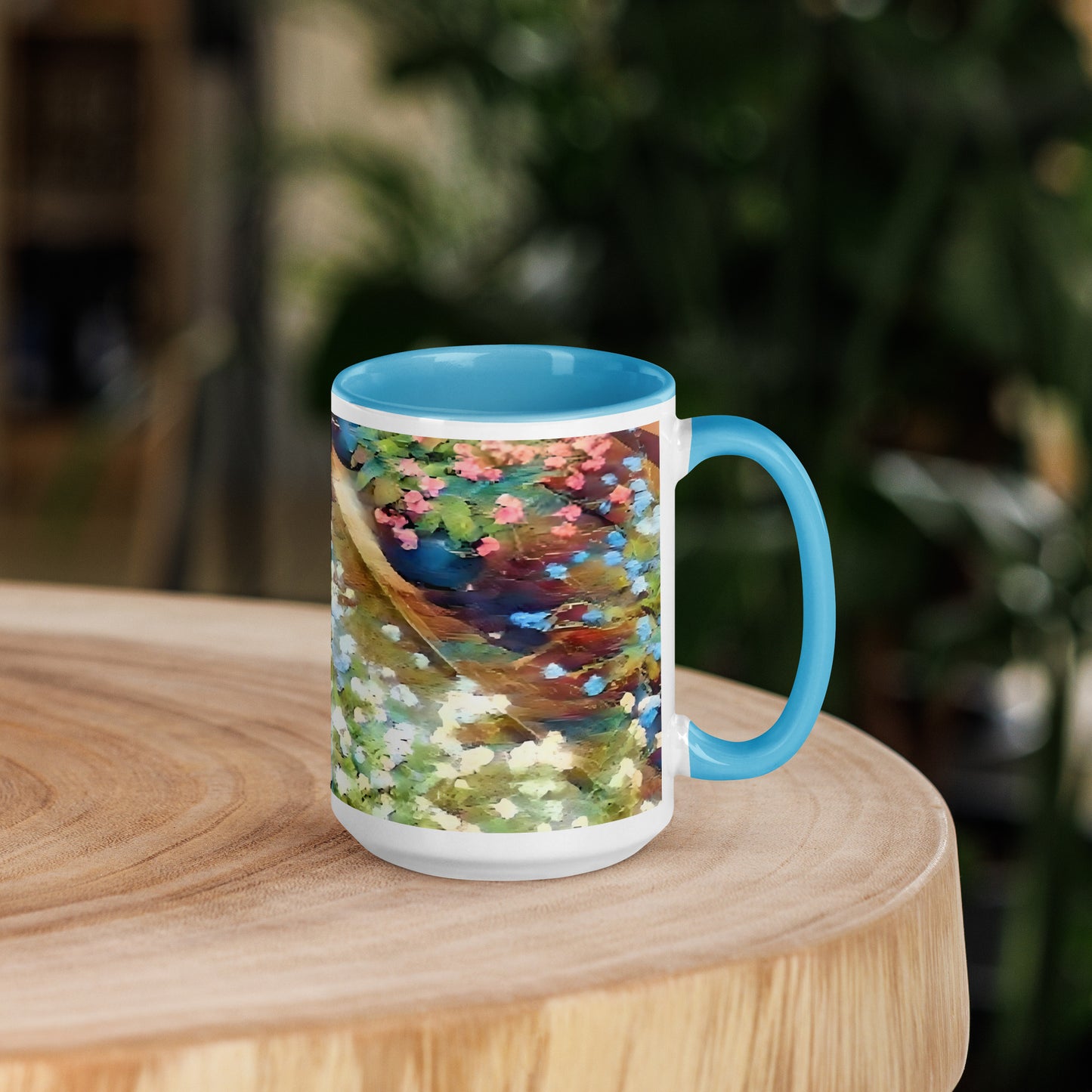 Impressionistic Spring Flower Pot Mug