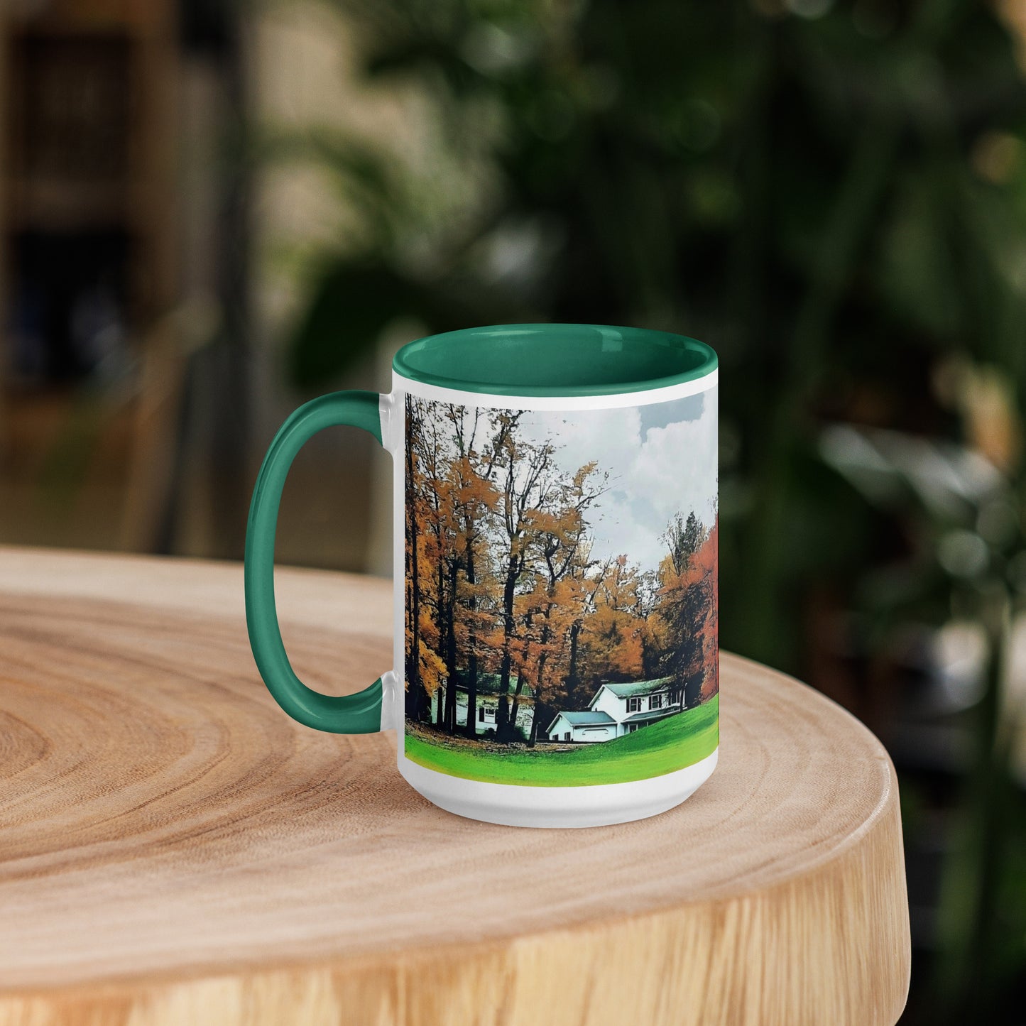 Country House in Fall Mug