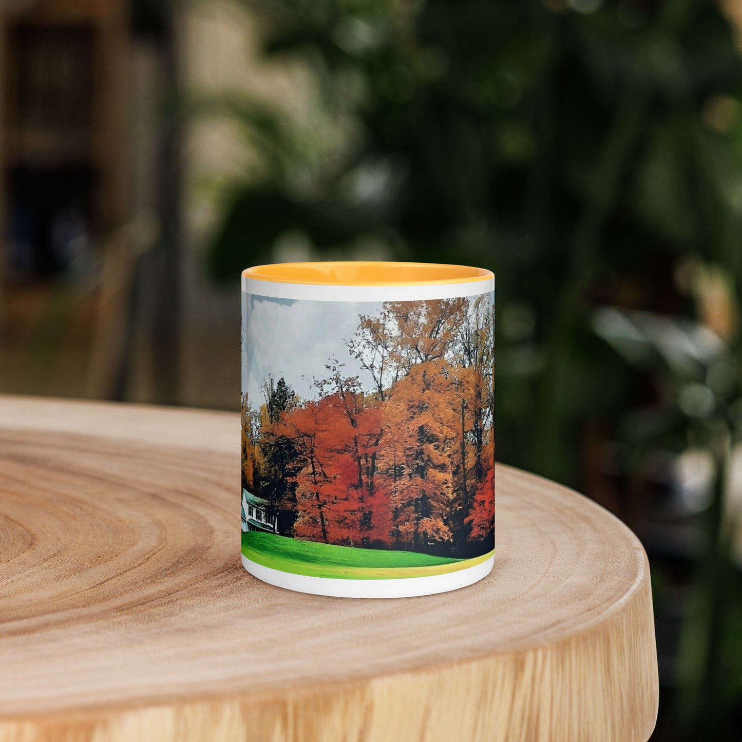 Country House in Fall Mug