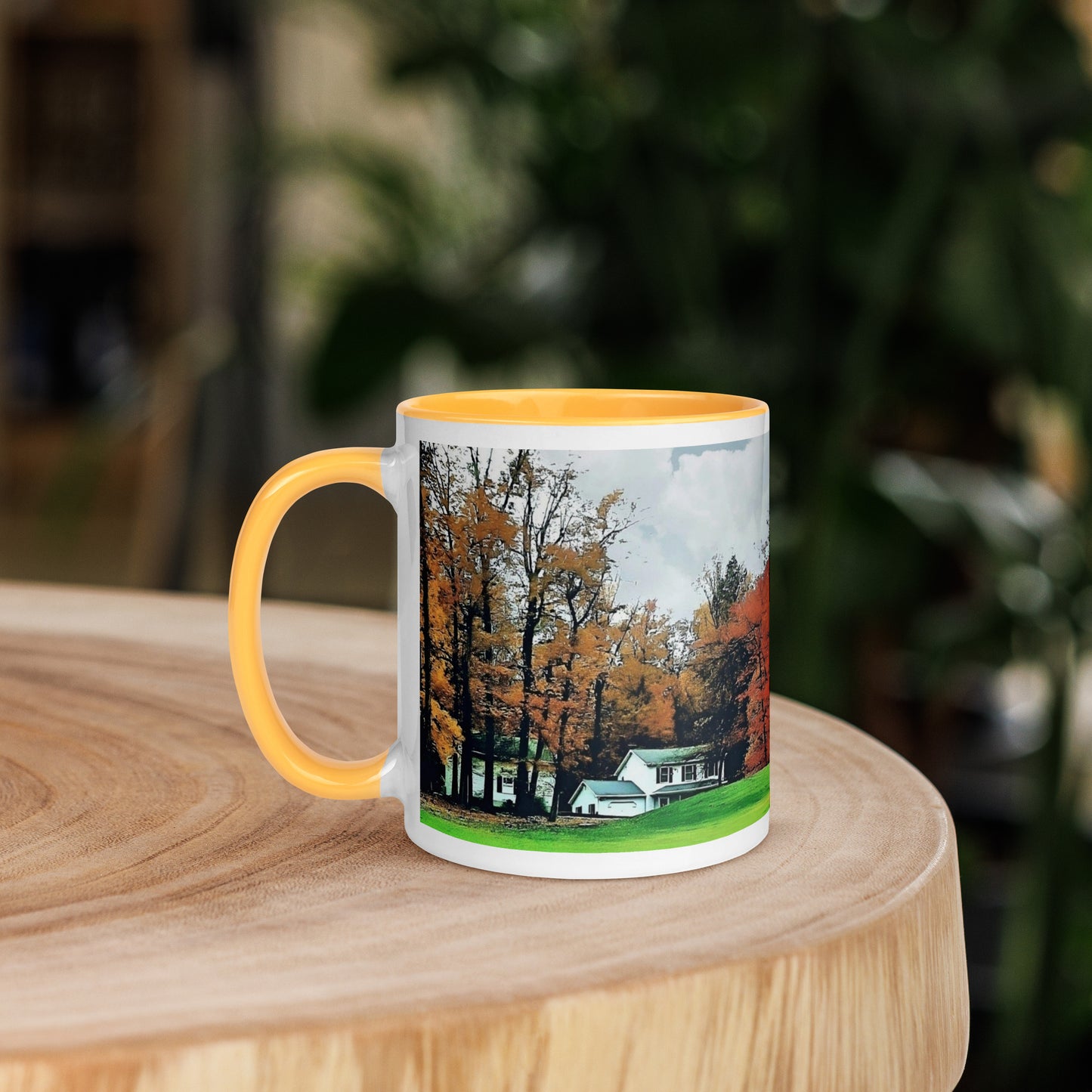 Country House in Fall Mug