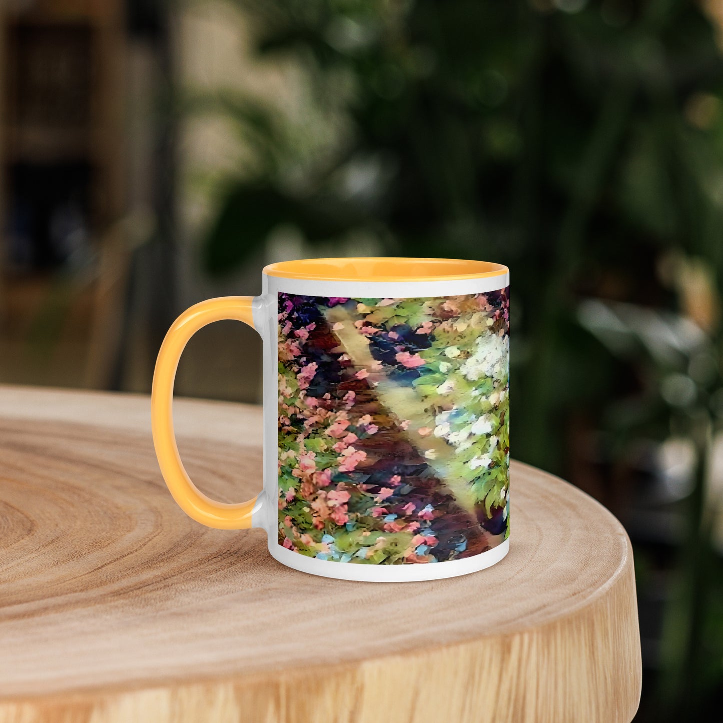 Impressionistic Spring Flower Pot Mug