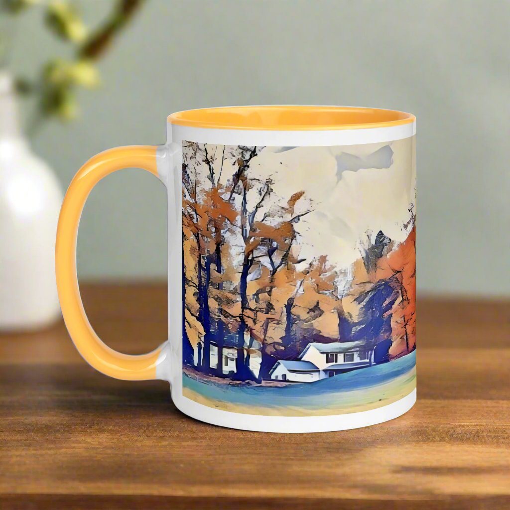 Autumn Mug with Color Inside