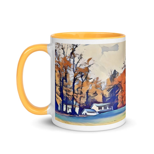 Autumn Mug with Color Inside