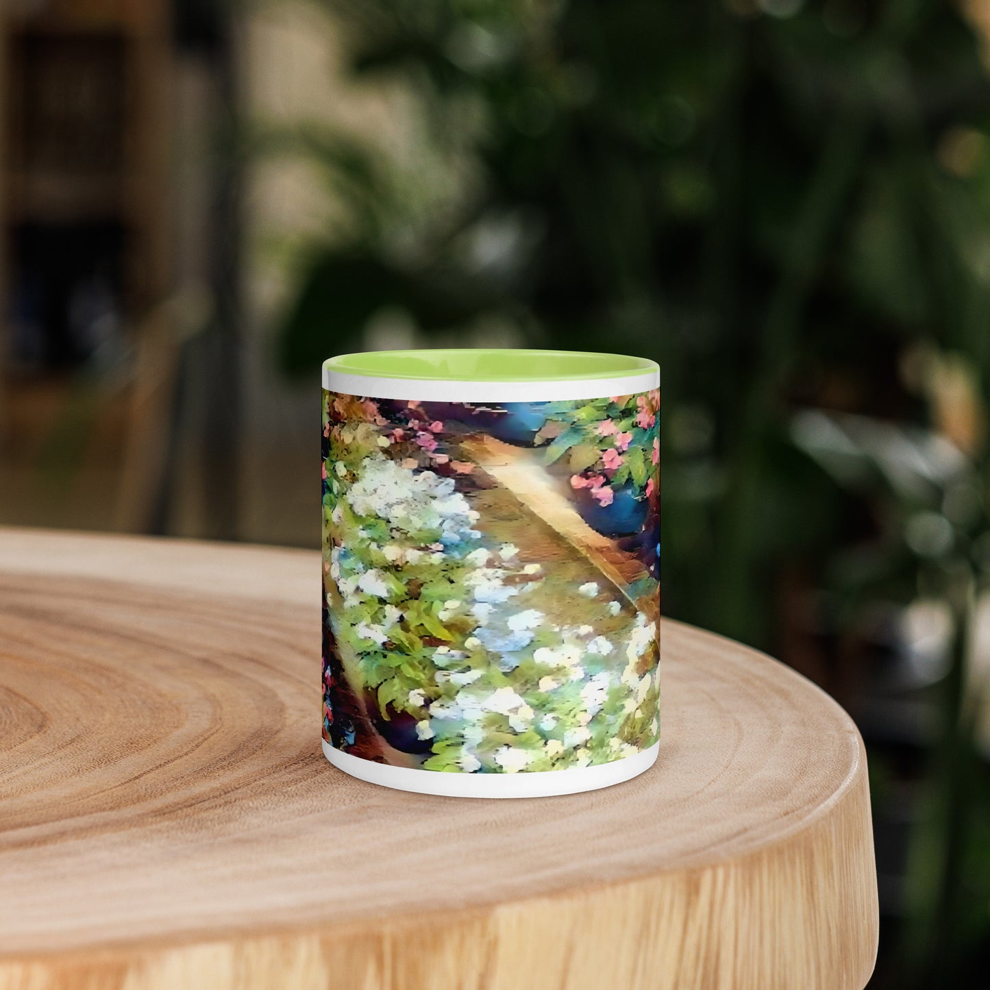 Impressionistic Spring Flower Pot Mug