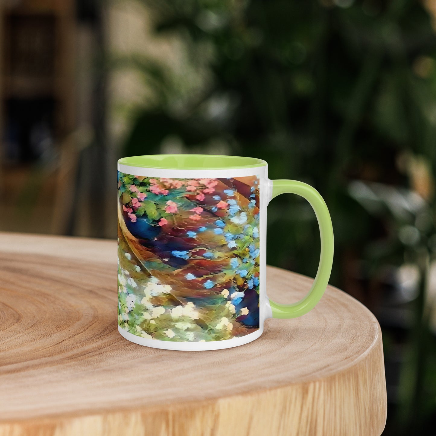 Impressionistic Spring Flower Pot Mug