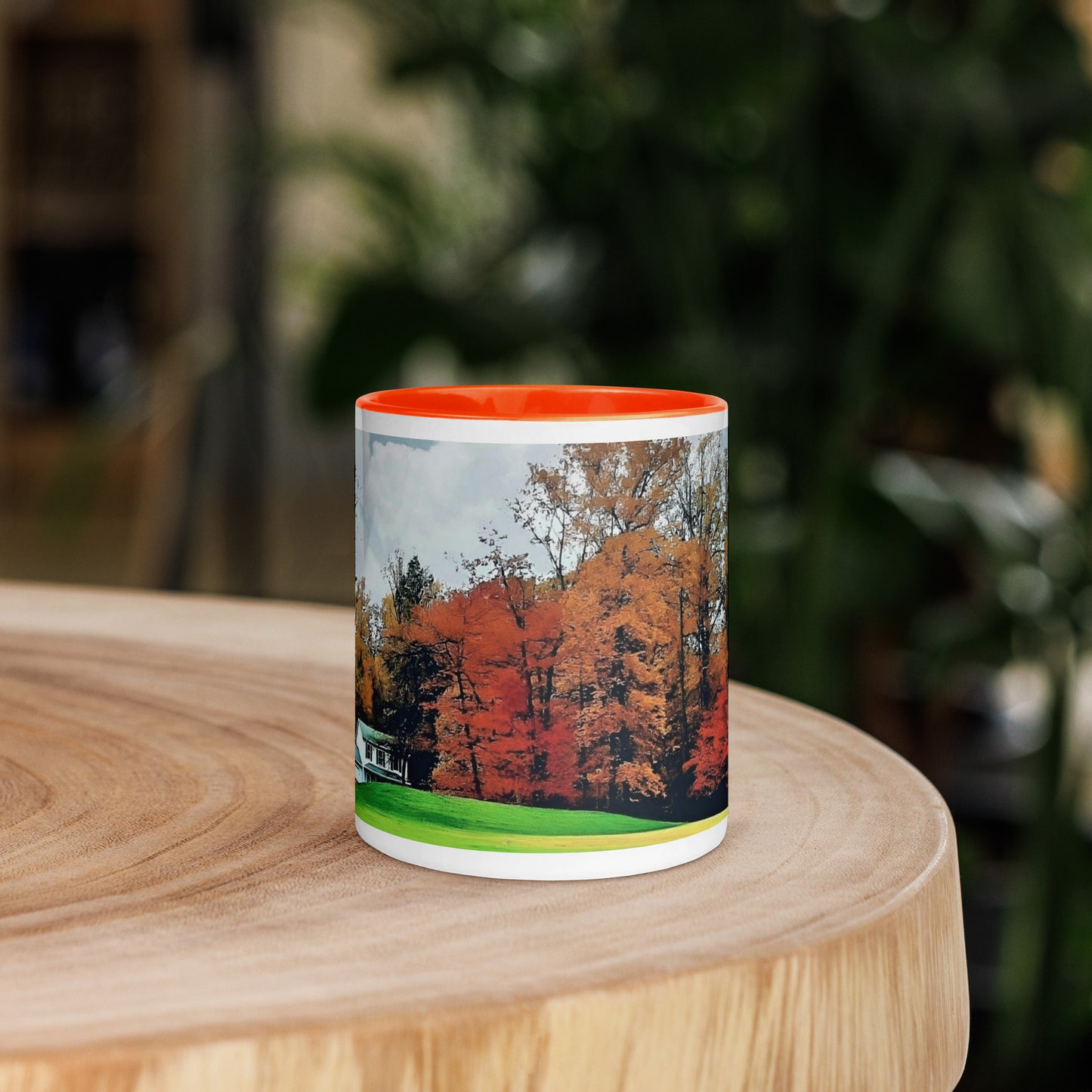 Country House in Fall Mug