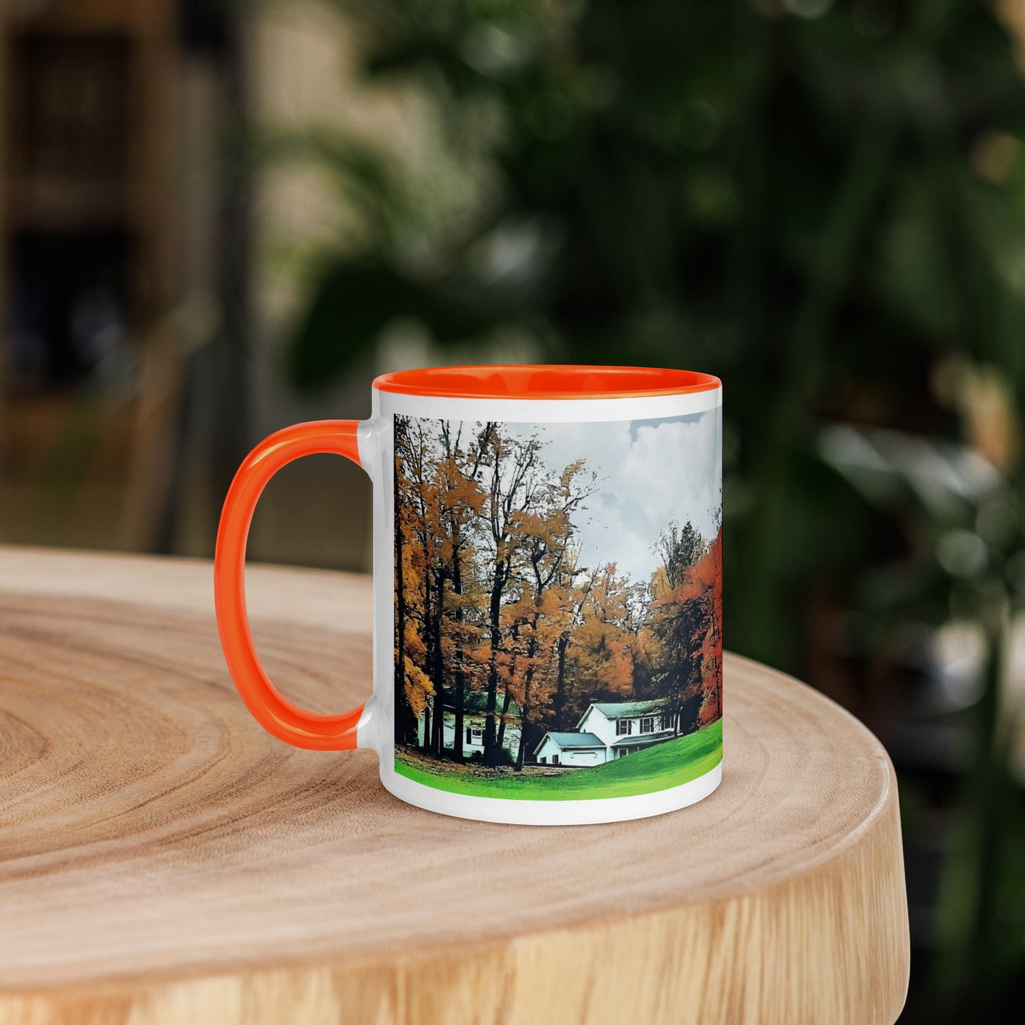 Country House in Fall Mug