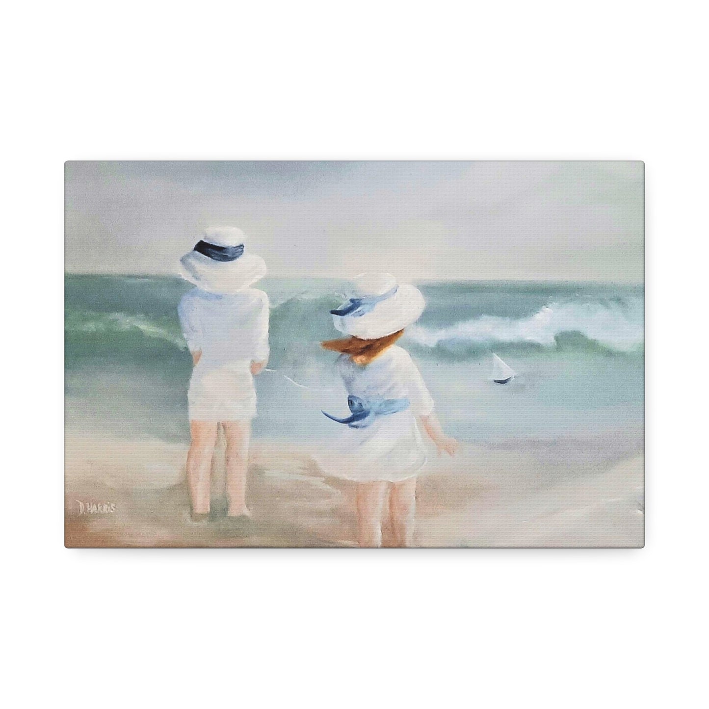 Dodie's Day at the Beach Canvas