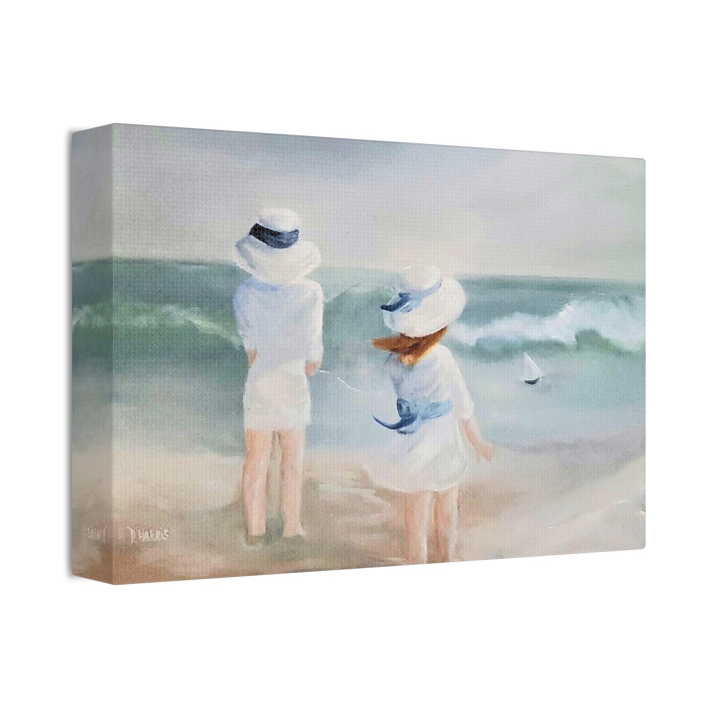 Dodie's Day at the Beach Canvas