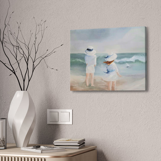 Dodie's Day at the Beach Canvas