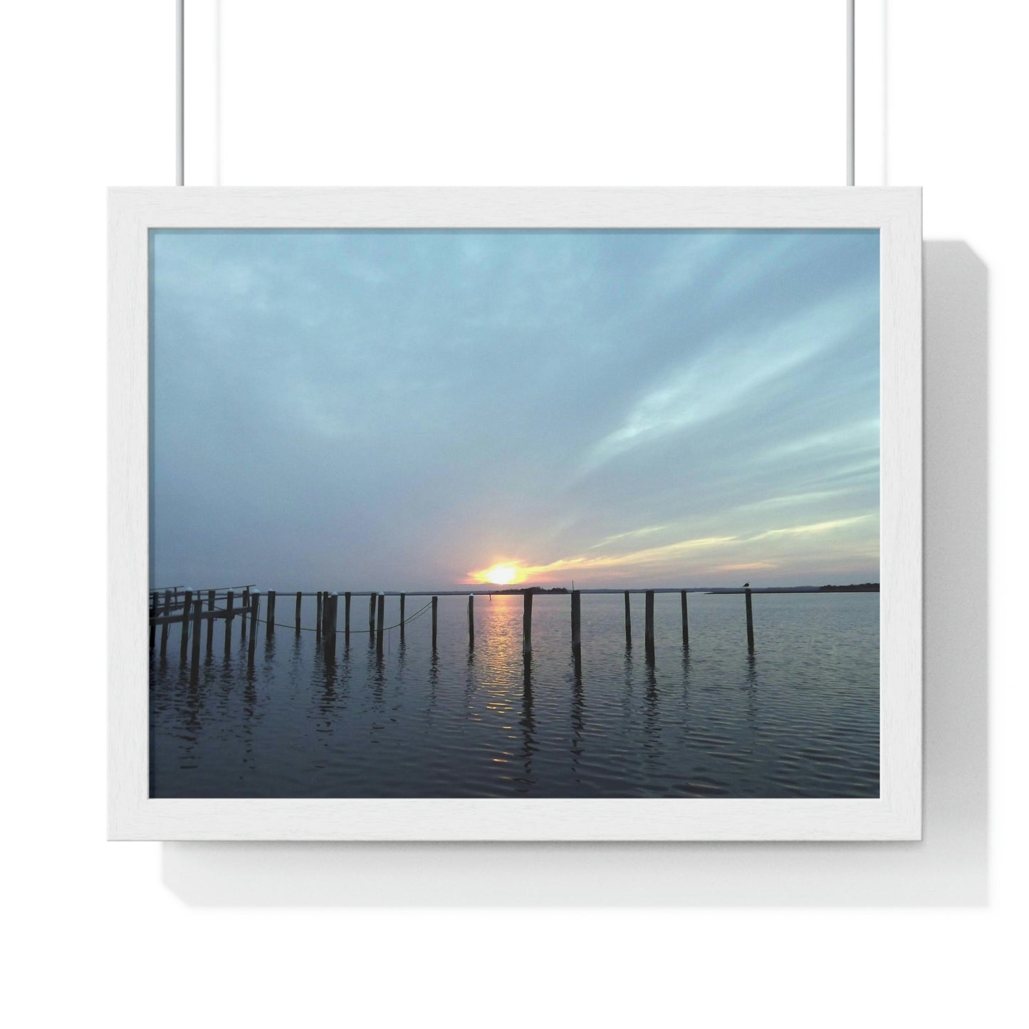 Sunset at Sunset Lake Framed Poster